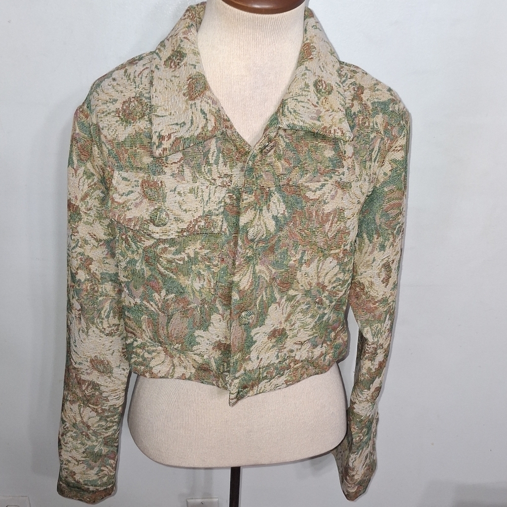 Cropped Fashion Jacket- W Sz Medium /6 - Picture 2 of 7